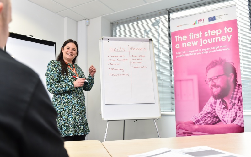 Maxine from Calico leads a presentation