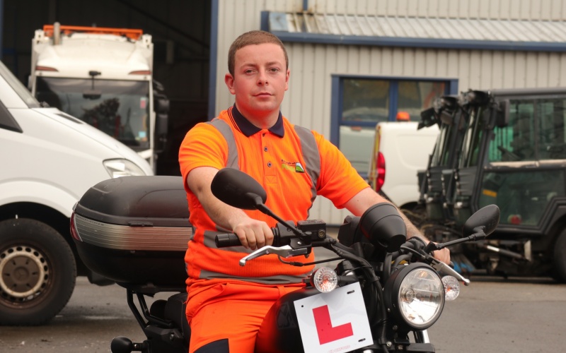 Shane and his bike